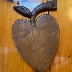 Vintage Heart/ Apple-Shaped Wood Platter - Vintage Home - Farmhouse Style