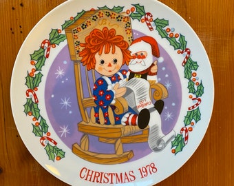 ラガディ・アン＆アンディ 1975 クリスマスプレート シュミッド