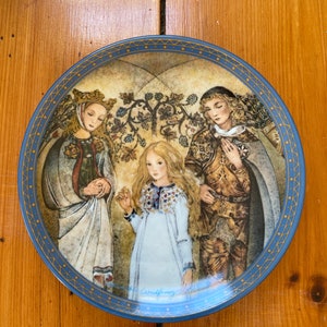 Vintage Sulamith Wulfing Bavarian Porcelain Plate - &quot;De Mittelpunkt&quot; - Romantic Gifts - Wedding Gifts