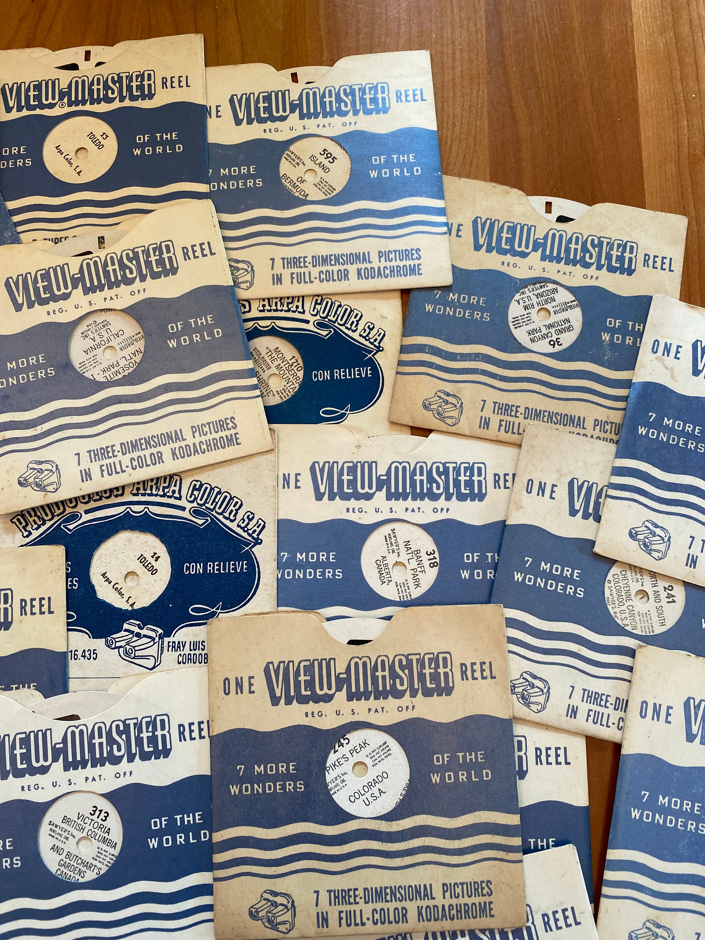 ビューマスター 1940年代 ヴィンテージ アメリカ製 リール20枚 ヴィンテージ ビューマスター リール - 世界の 7 つの不思議 - 20 個