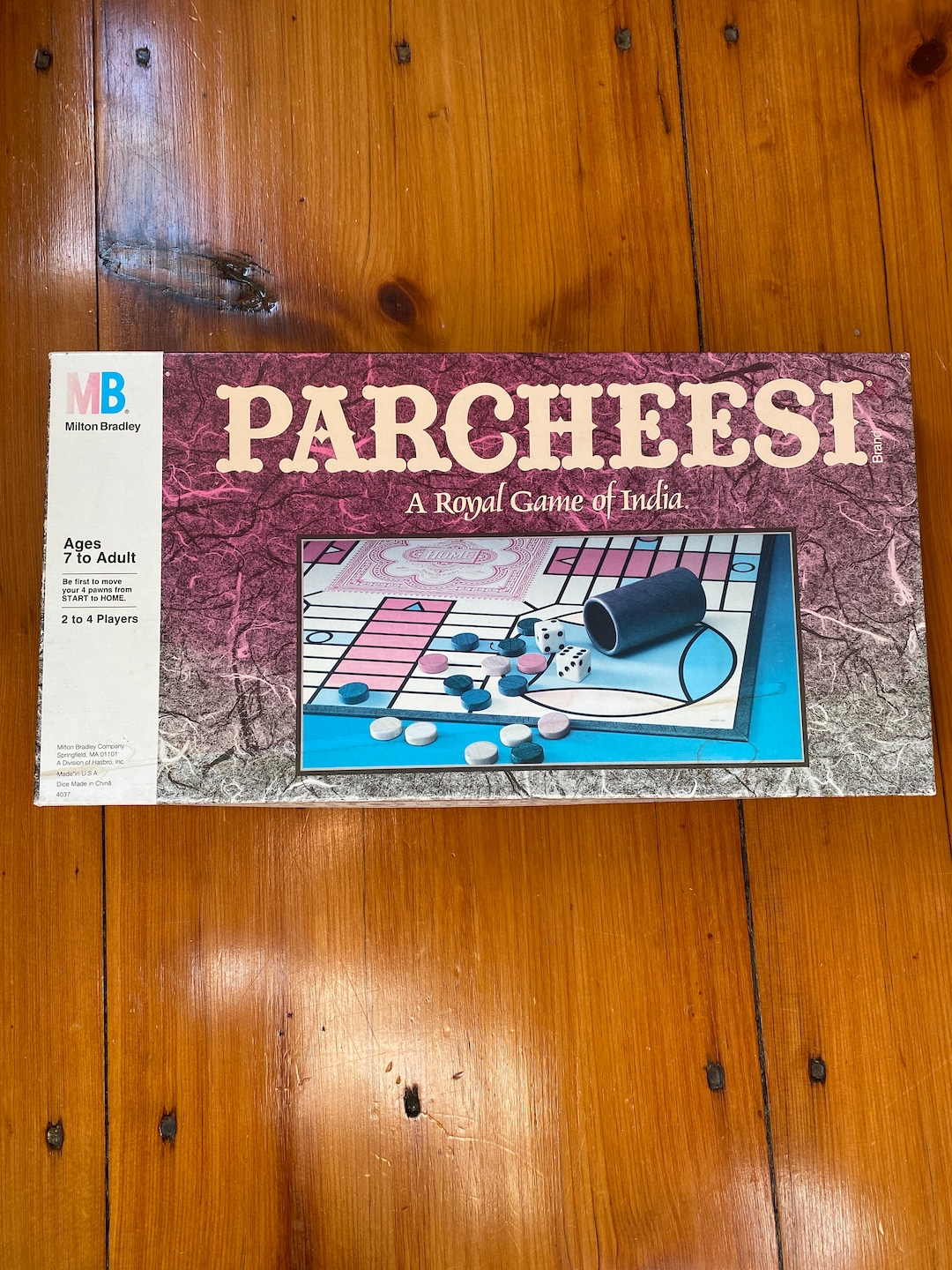 Vintage Parcheesi Board Game Milton Bradley Complete Game pieces ...