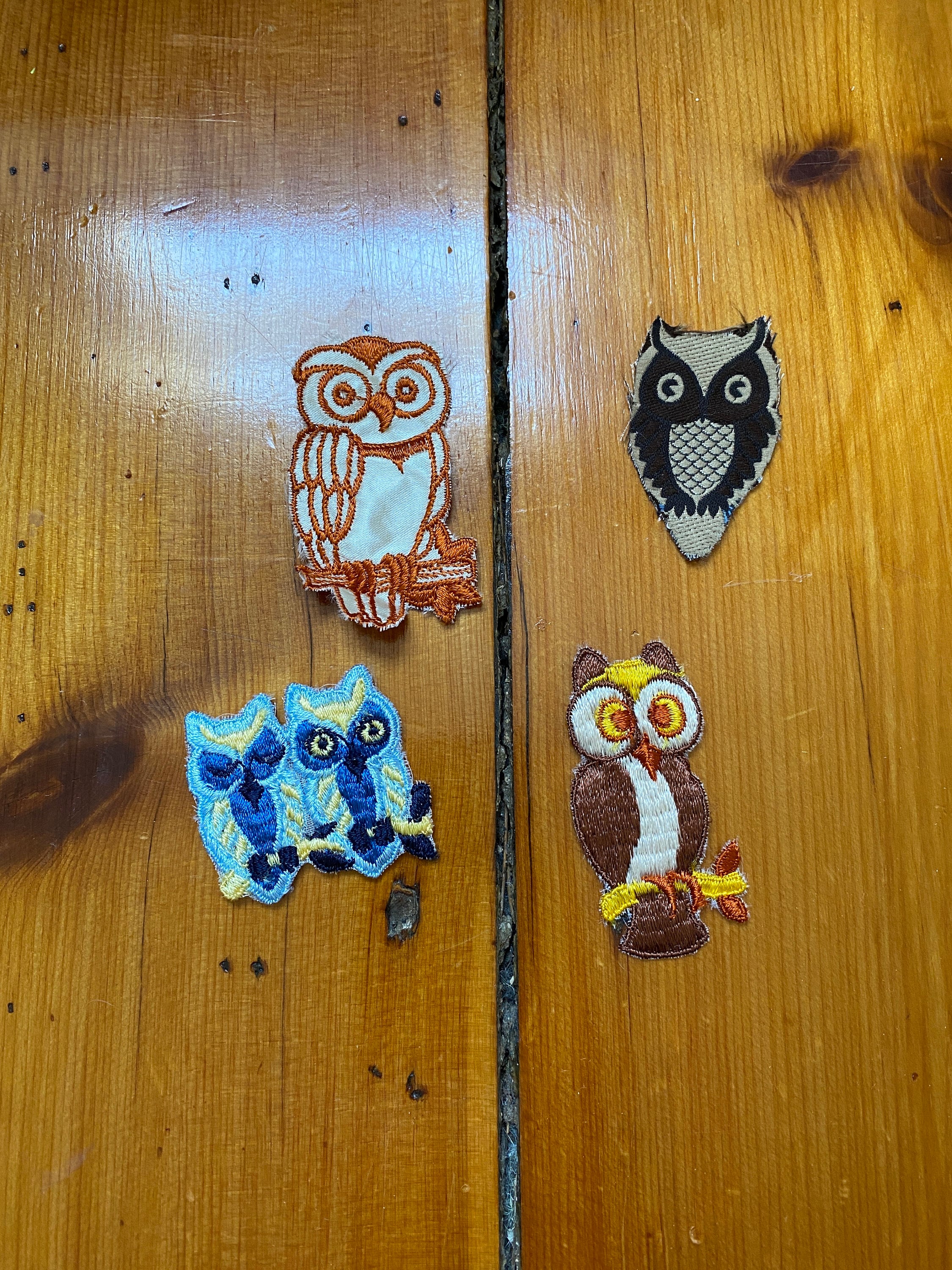 Vintage Owl Sew-On Patches - Assorted Styles
