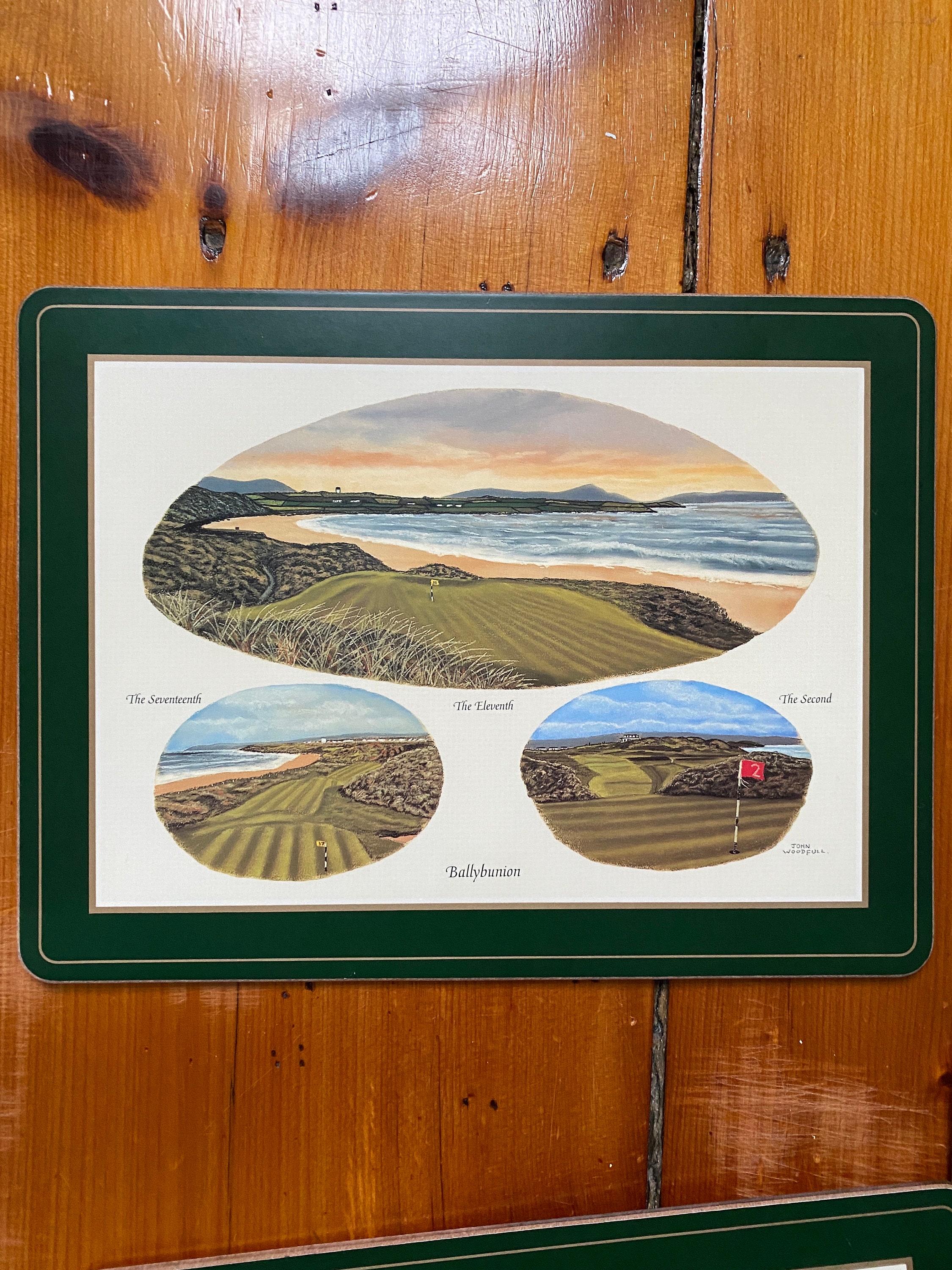 Vintage Pimpernel Cork Back Placemats Irish Golf Courses Etsy