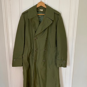 Vintage Military Issue Army Serge Green Gabardine Wool Vintage Military Issue Army Serge Green Gabardine Wool