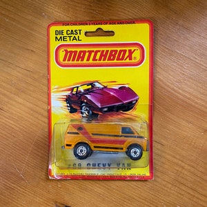 Matchbox Superfast No. 68 Chevy Van, Mint Condition In Original Box, 1979 Collectible Toys Made in England, Matchbox Lesney Diecast