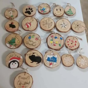 HANDBEMALTE Weihnachts Ornamente
