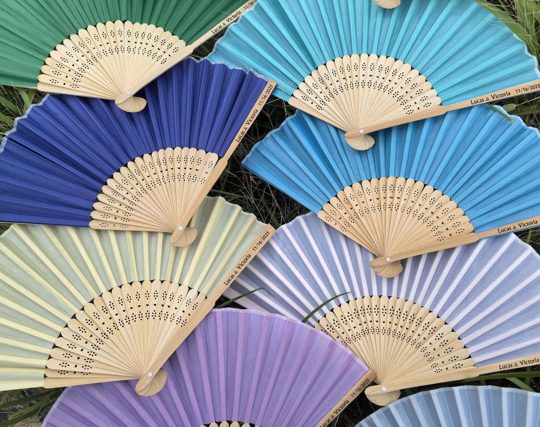 Uprint Fans Personalized Handmade Custom Fans,wedding Fan,bachelor Party Fans ...