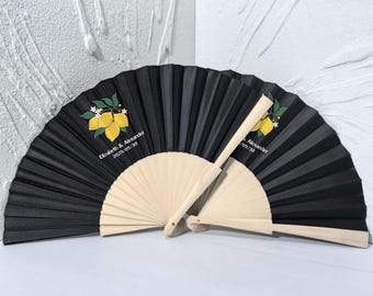 Personalized custom handmade Oxford cloth Wooden fans,ventaglio di legno,Holzfächer,wedding fans,gift,dance team fans,Company Celebration
