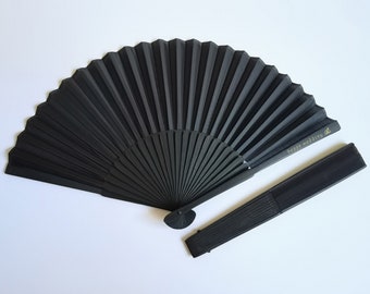 Gepersonaliseerde mode op maat gemaakte handgemaakte zwarte fans, trouwfans, feestcadeau, gepersonaliseerd huwelijkscadeau, aangepaste fans, vintage fans