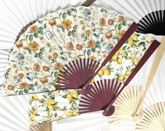 Personalisierte maßgeschneiderte Fan, Hochzeit Party Favor, Stoff Fans, Vintage Fans, Hochzeits-Fans, Ziel Hochzeit, Quinceanera Geschenke, weinrot Fans
