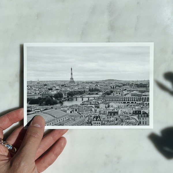 Postkarte Paris schwarzweiß horizontal