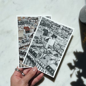 Postcards Paris roofs | Set of 2