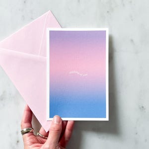 Karte GRADIENT - thinking of you