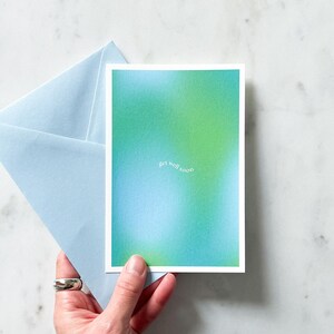 Karte GRADIENT - get well soon