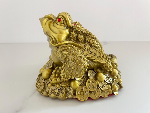 Feng Shui Money Frog (jin Chan) 3LB14OZ Solid Copper Three-legged