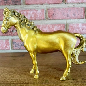 2LB7OZ Brass Horse Feng Shui horse For Home Decoration Top Table Office Living Room Attract Wealth good luck