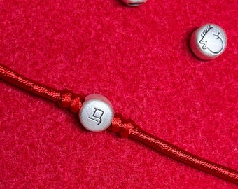 999 Pure Silver Horse Red String Bracelet Year of the Zodiac Horse Gift Protection Talisman Minimalist Luck Bracelet Silver Customized Brace