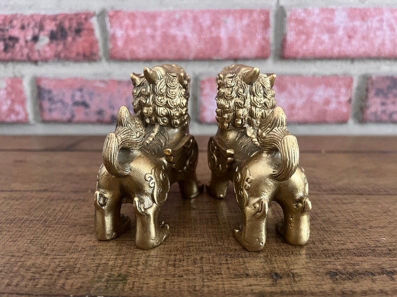 Pure Brass Pi Xiu Statue Pair | Feng Shui Wealth Attracting Figurine ...