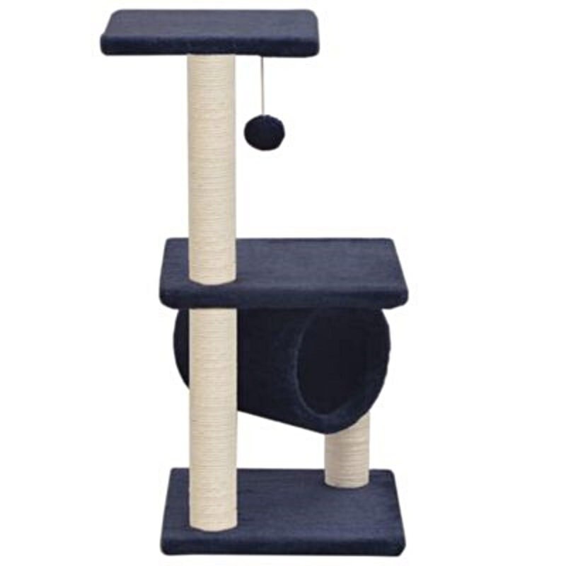 Arbre à Chat avec Griffoirs en Sisal 65 cm Bleu Foncé