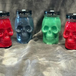 Skull Jar Candle