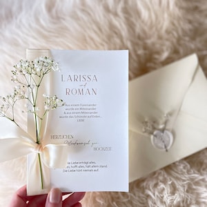 Carte de félicitations de mariage personnalisée | Carte de mariage moderne pour les invités du mariage image 10