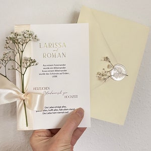 Carte de félicitations de mariage personnalisée | Carte de mariage moderne pour les invités du mariage image 5