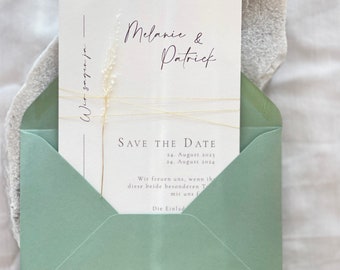 Special save the date wedding card, minimalist, elegant wedding invitation, template, wedding invitation with envelope