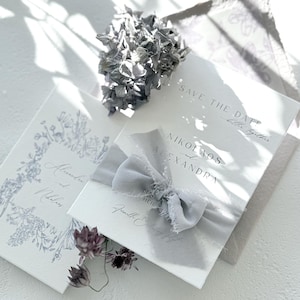 Personalisierte Hochzeitseinladung, Lila Einladungskarten, Kuvert liner, Illustration, Location Zeichnung