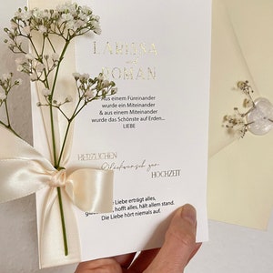 Personalisierte Glückwunschkarte zur Hochzeit Moderne Hochzeitskarte für Hochzeitsgäste Bild 9