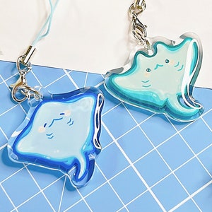 Mantaray and Stingray Acrylic Charms! | Epoxy Charm | 1.5 inch | Mantaray Charms, Cute Charm, Cute Gift