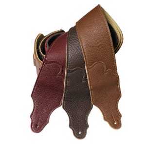 Original Natural Glove Leather Guitar Strap