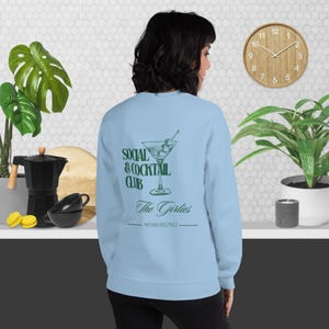Charleston Bachelorette Shirt, Custom Embroidered Sweatshirt, party sweatshirt, Social Cocktail Club, Bach Trip Shirts, Bridal Party Shirt