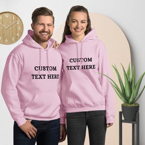 Custom Sweatshirt, Personalized Hoodie, For Men, Women, Custom Text On Sweater, Custom Unisex Sweatshirt, Customizable Sweatshirt, Oversized