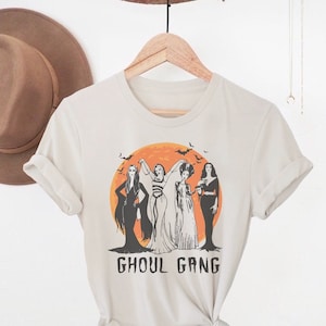 Halloween Shirt, Ghoul Gang, Squad Goals, Elvira, Lily Munster, Morticia, Bride of Frankenstein, Horror, Squad Queens, Witch, Spooky Witch