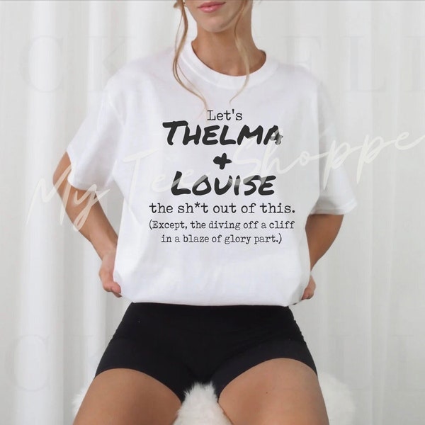 Lets thelma and Louise, Thelma and Louise, Road Trip, best friend. ride or die, couples shirts, girls trip, Alternative Apparel Unisex Shirt