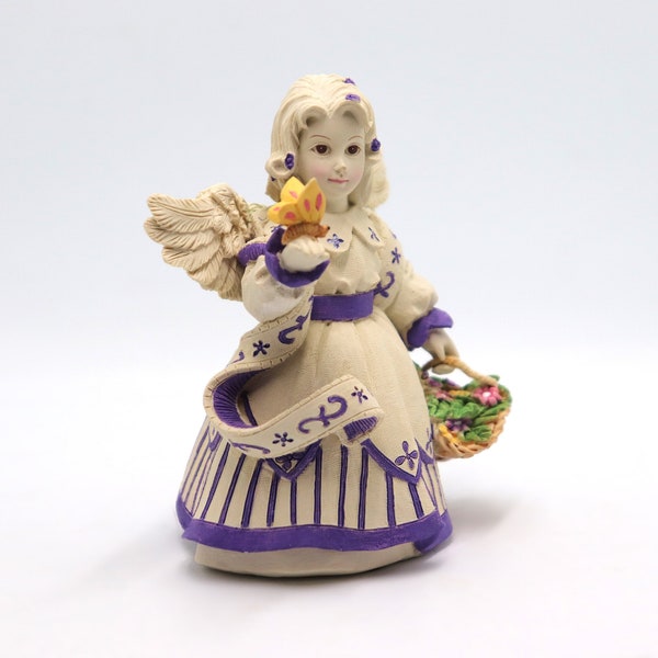 Avon Collectors Angel Figurine, "Summer" from Sarah's Angels Collectible - Girls Pastel Decoration, Resin Small Statue, Handcrafted with Box