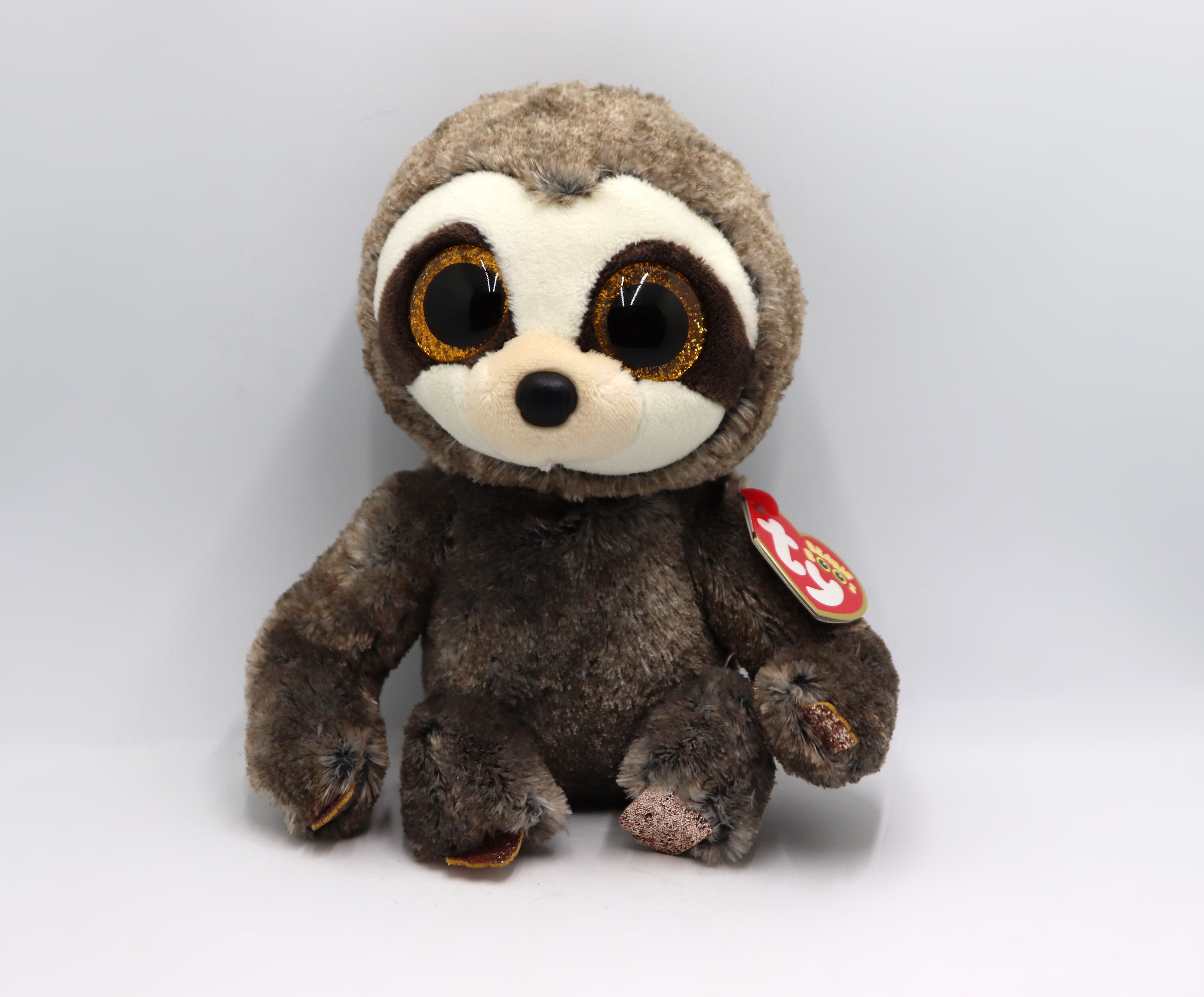 Ty Beanie Boo dangler the Sloth With Big Eyes Sloth With Brown