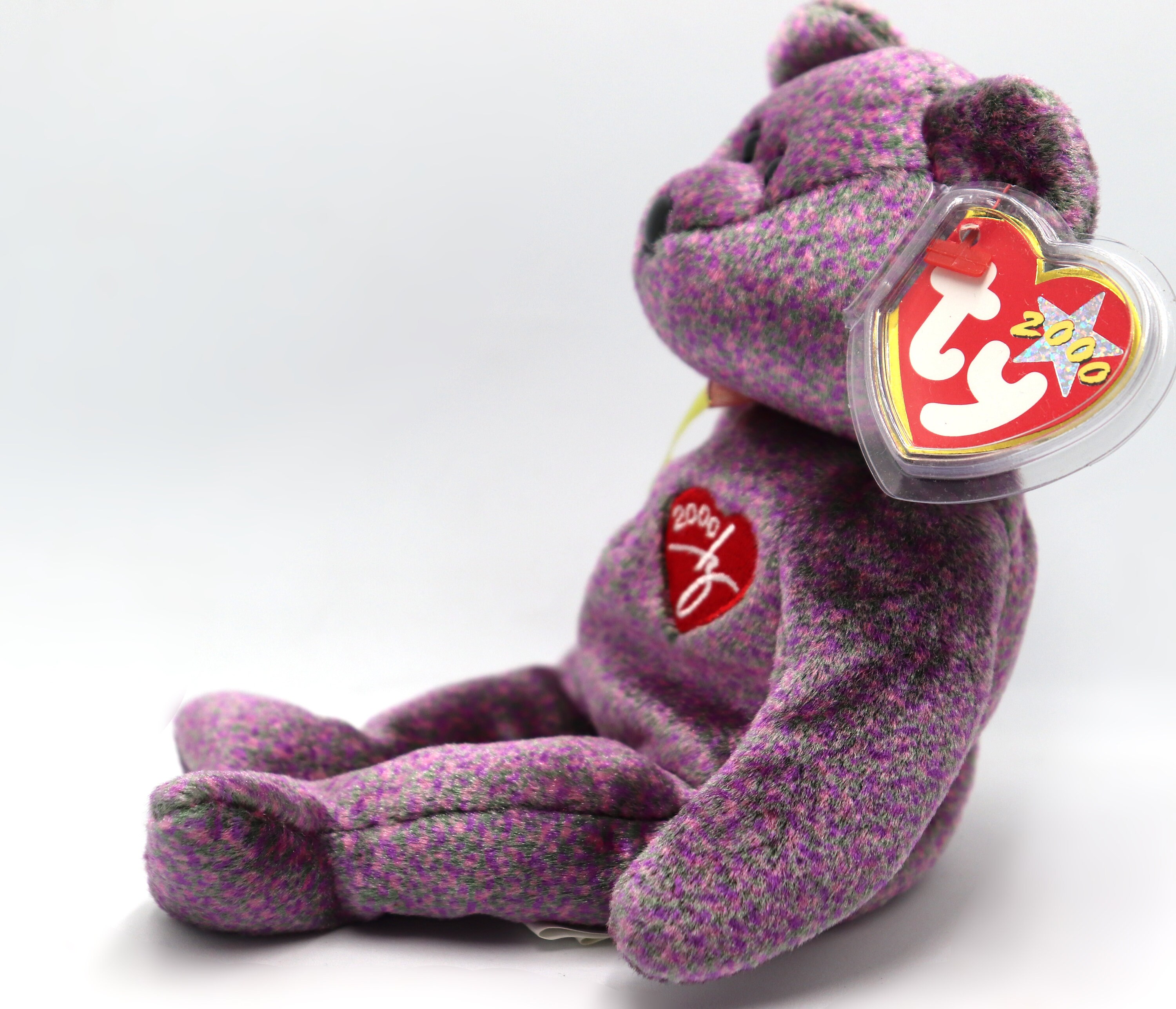 TY 2000年モデル パープルベア Vintage TY Beanie Baby 2000 Signature Purple Bear - Etsy