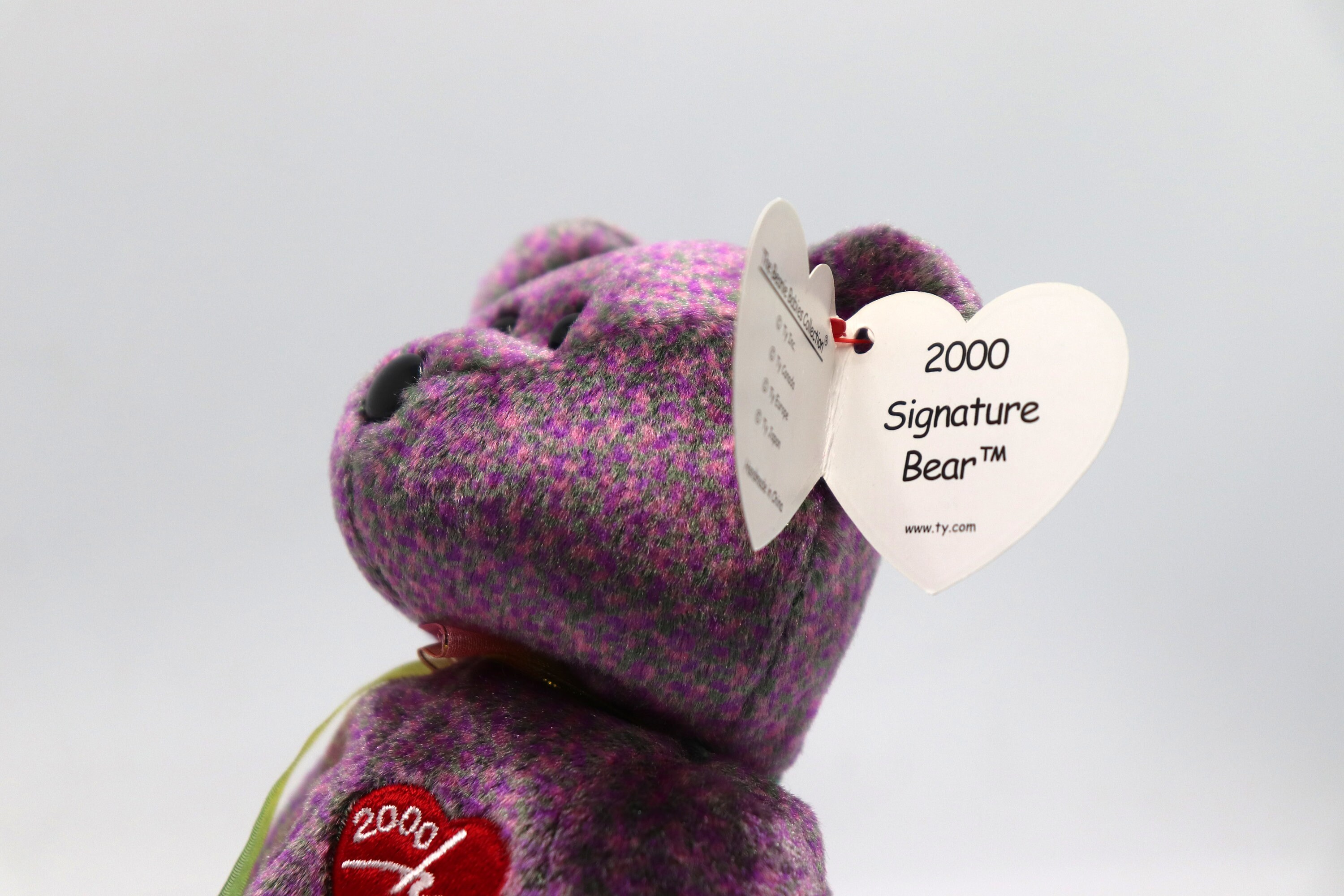 TY 2000年モデル パープルベア Vintage TY Beanie Baby 2000 Signature Purple Bear - Etsy
