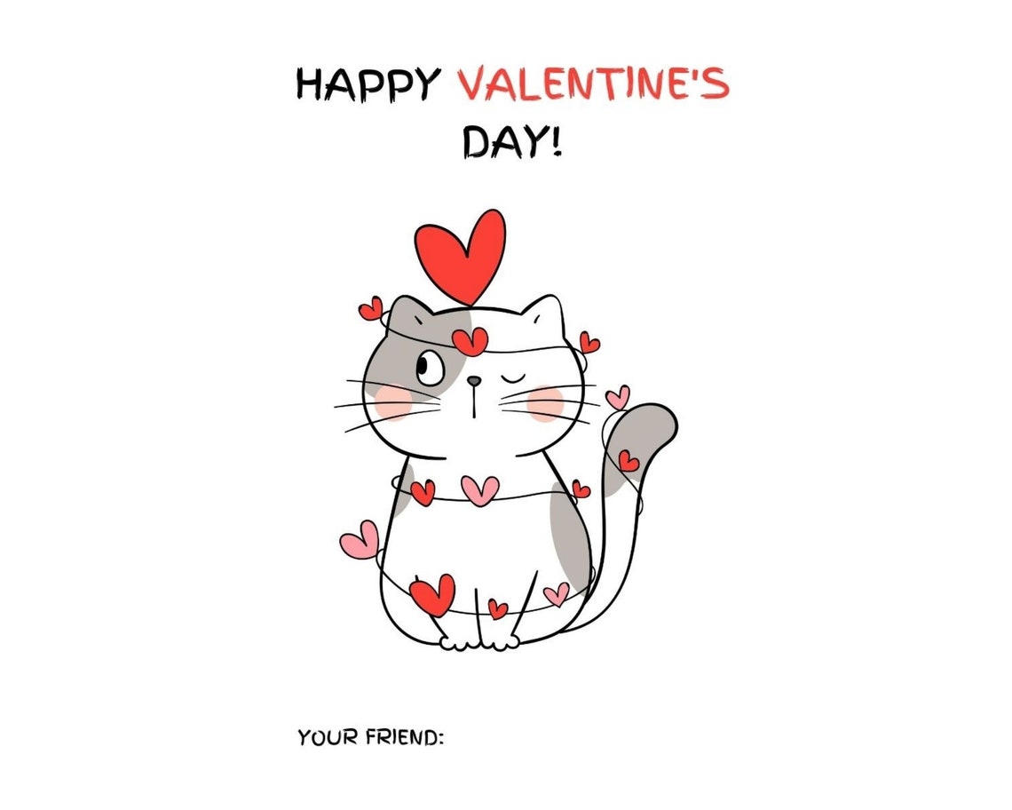 Cat Valentine Printables