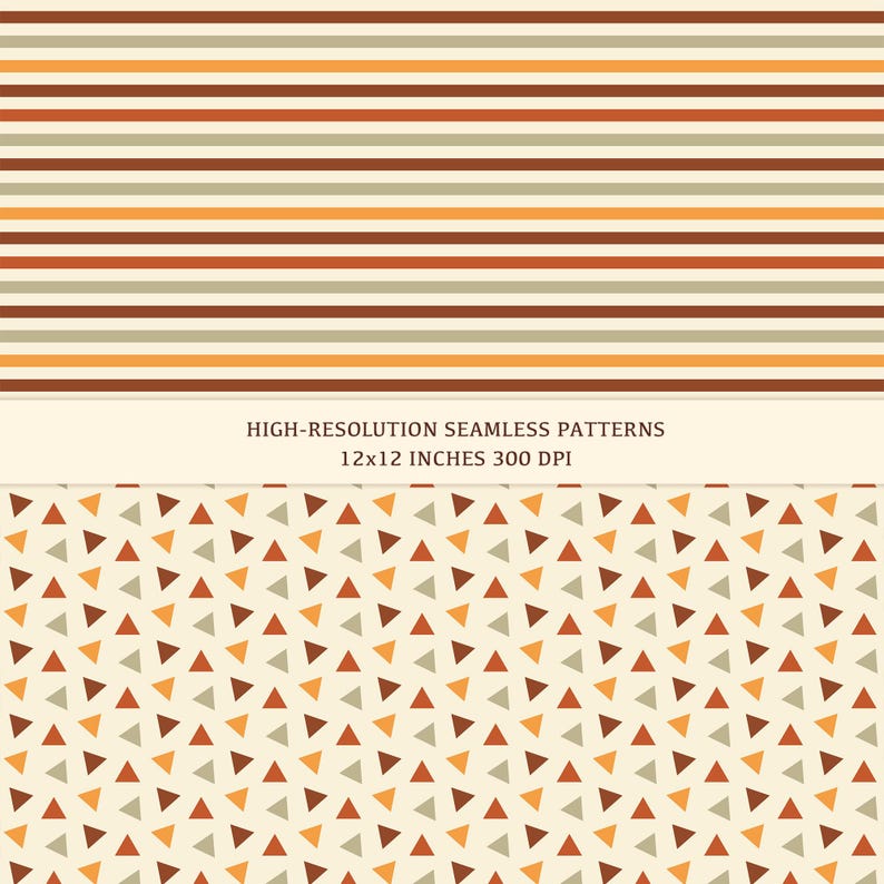 Fall Digital Papers | Seamless Pattern | Digital Paper Bundle | Digital ...