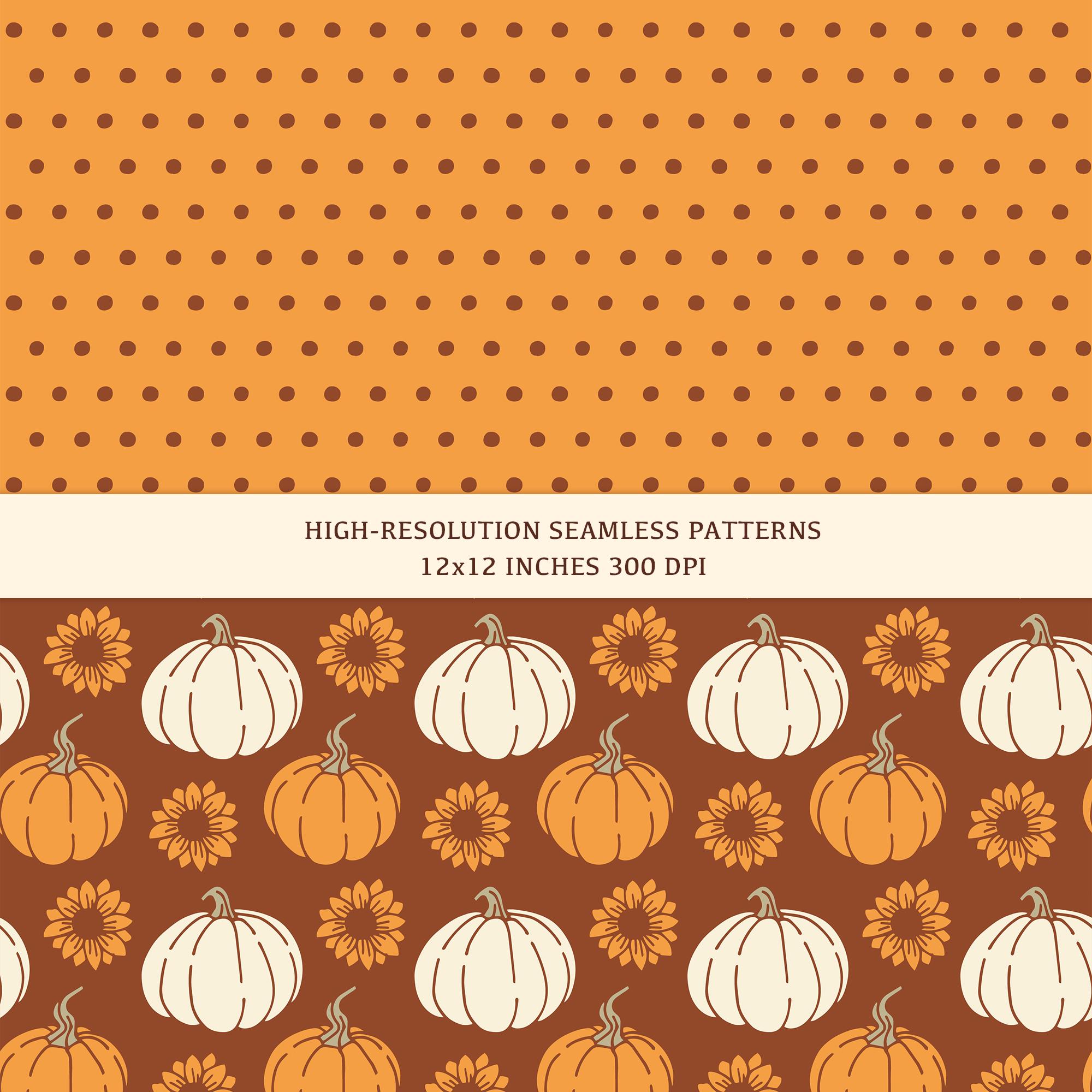 Fall Digital Papers | Seamless Pattern | Digital Paper Bundle | Digital ...