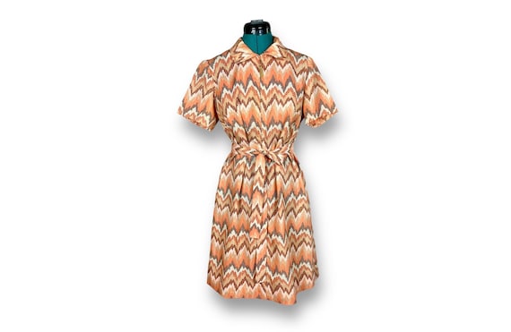 short chevron dress Chevron Ruffled Mini Dress Indigo / Medium