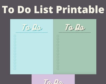 To Do List Template