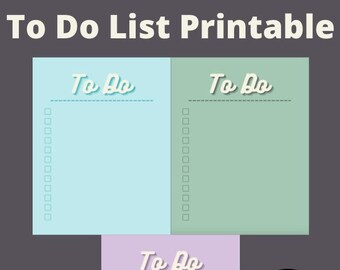 To Do List Template