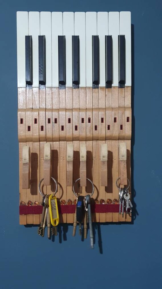 Wall Mounted Piano Key Hooks / Piano Key Holder Etsy