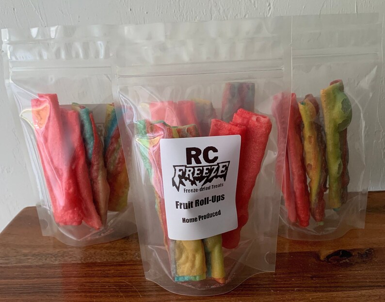 Freeze Dried Fruit Roll Ups Crunchy Candy Freeze Dried Etsy