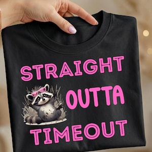 Straight Outta Timeout PNG - BOGO Buy 1 Get 1 Free, Funny Toddler Shirt Design, Retro Kids Sublimation, Sassy Boy Mom Digital Download