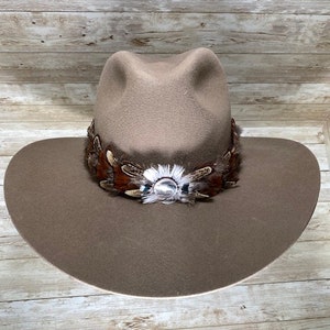 Buffalo Nickel, Pheasant Feather Hat Band Made to Order