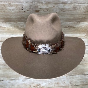 Western Feather Hat Band - The Shikoba II – Willow Lane Hat Co.